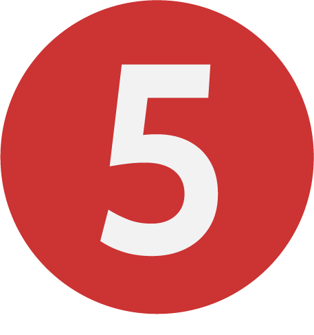 5 icon red